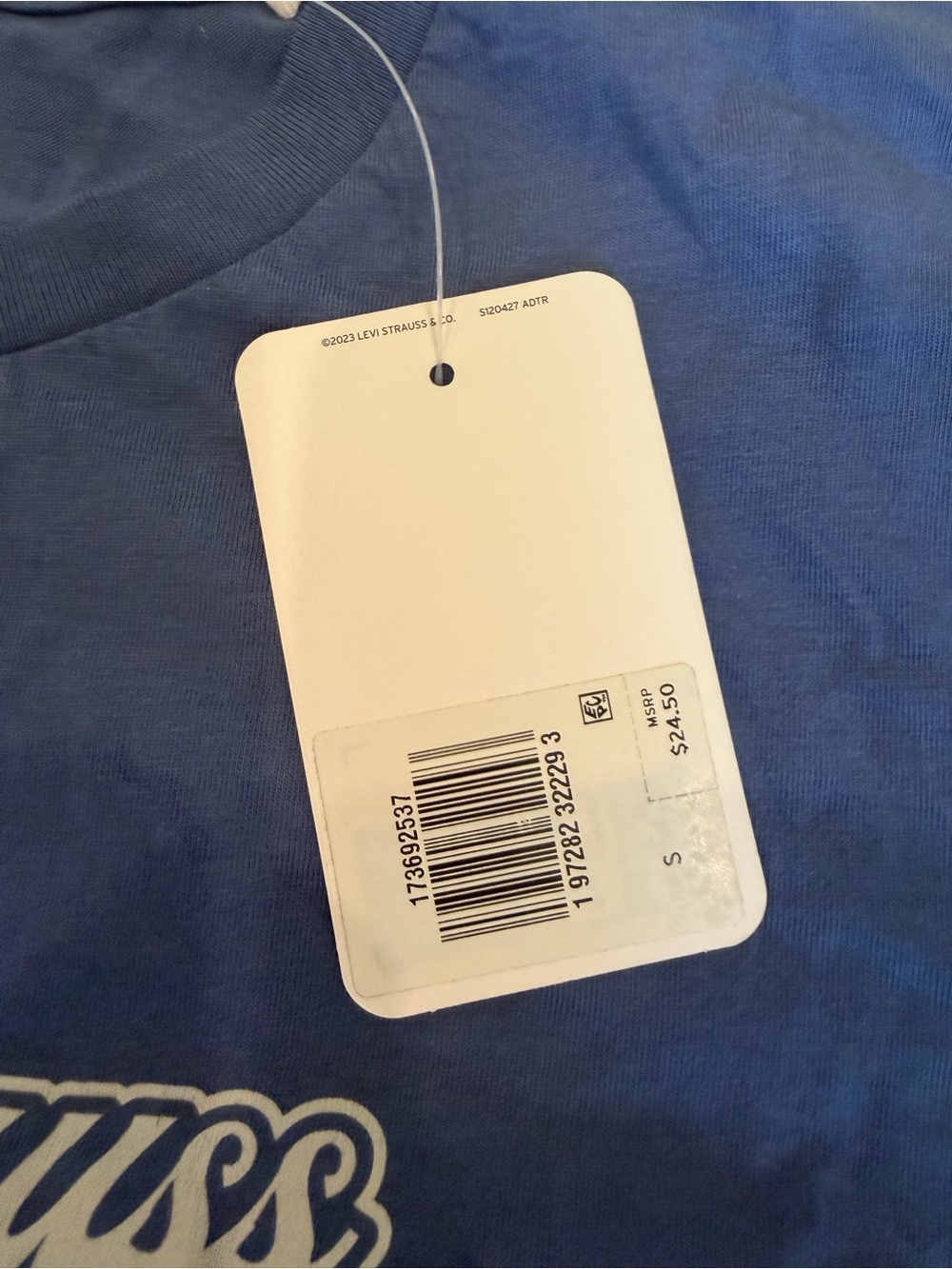 Levi's Navy Graphic Logo Short Sleeve Tee - Picture 2 of 3